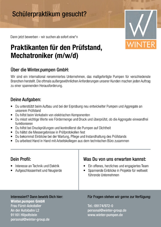 Praktikantenstelle-Mechatroniker-Pruefstand